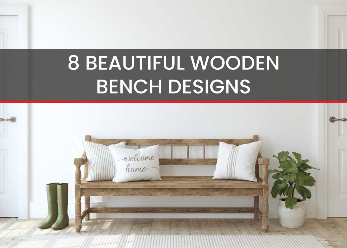 Living room sales wooden bench