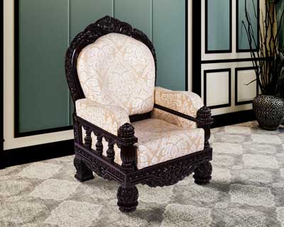 Export Carving 1 Seater Sofa