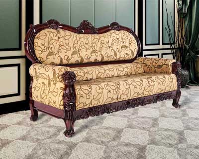 Em No 1  Carving 3 Seater Sofa