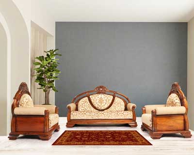 Ef 846 Carving Sofa Set