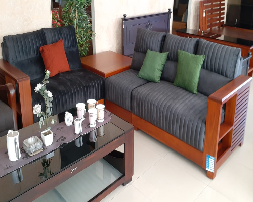 Weldone Corner Sofa[5 Pcs][Tc +Top Pu Finish]