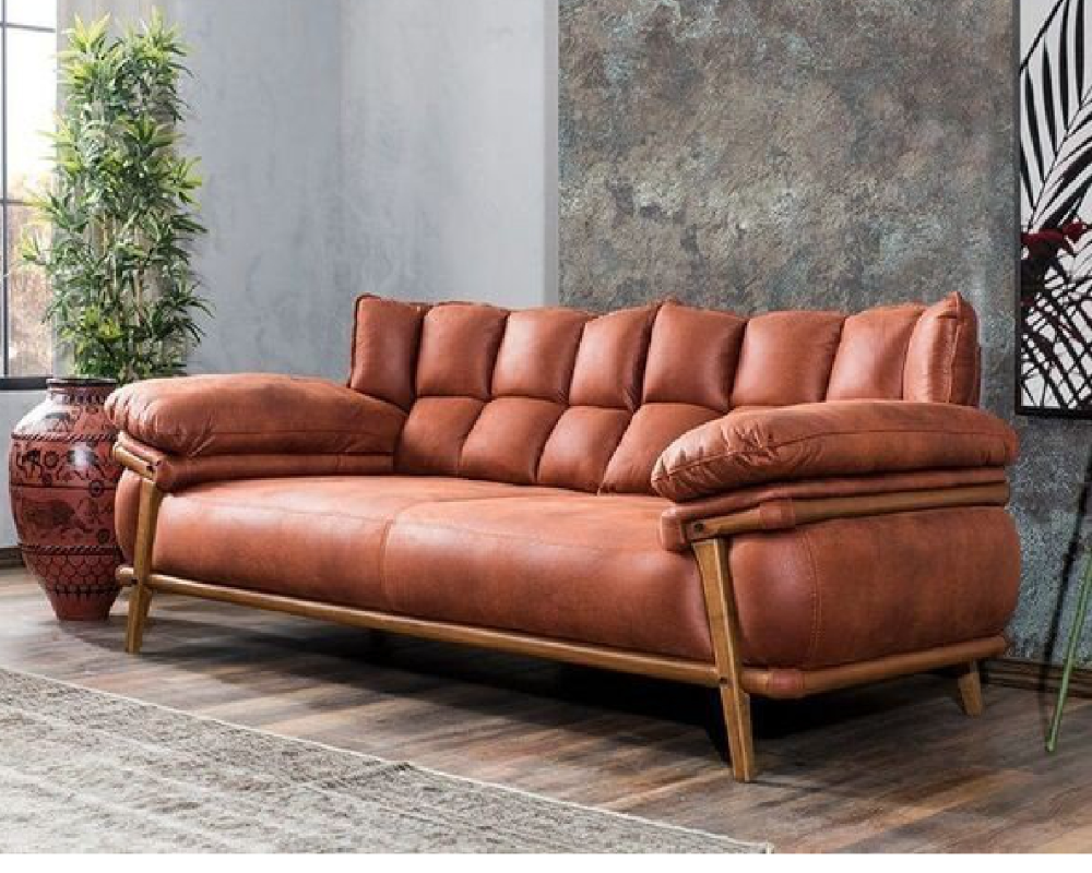 English Roll Arm Sofa Three Seater