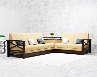 Barbican Corner Sofa[Wall Nut Colour]