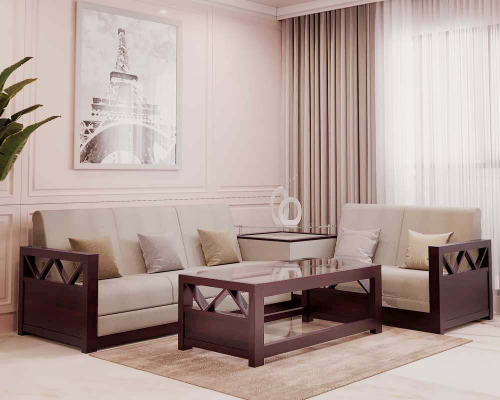 Modiz Corner Sofa [Wall Nut Colour]