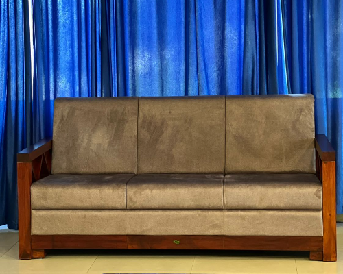 Modiz Sofa Tree Seater  With Handle (Honey Gold)