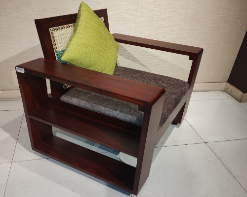 Jasper Sofa Single Seater-Seat Cushion, Charu Cain Work[Two