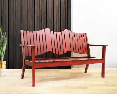 Mount Charu Sitout Three Seater Honey Gold 
