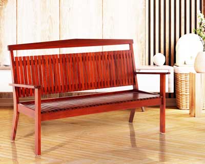 Angile Charu Sitout Three Seater [ Teak Colour]