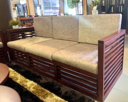 Urbun Sofa Three Seater[Choco Satini Semi Mat][50-50]