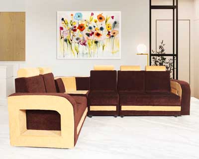 D Model L Shape Sofa