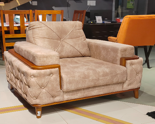 Orlando Sofa Single [Teak Colour]