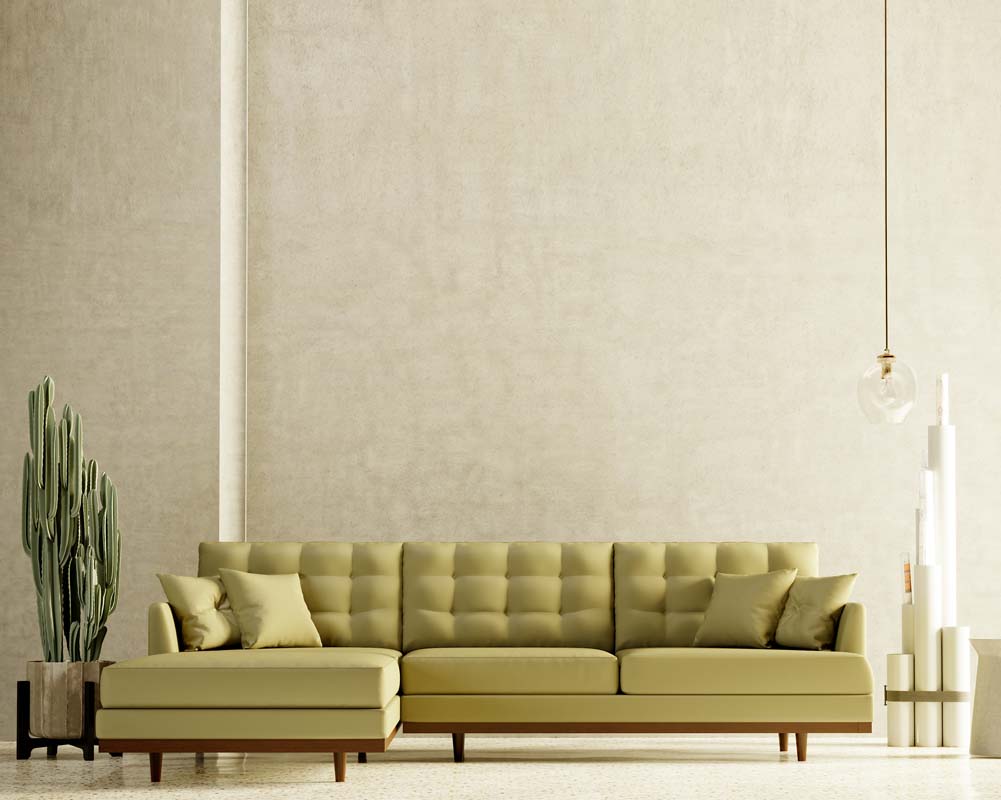 Gijon Teak Wood L Shape Sofa