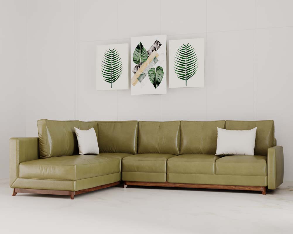 Cartagena Mahogany L Shape Sofa