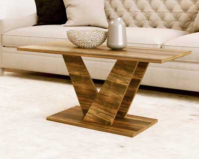 Jarvis Coffee Table In Engineered Wood Matt Finish 36X16