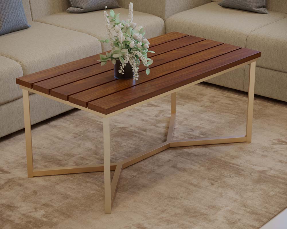 Y Mode Metal Leg Coffee Table