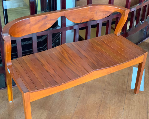 Olive Chair Two Seater (Teak Colour)
