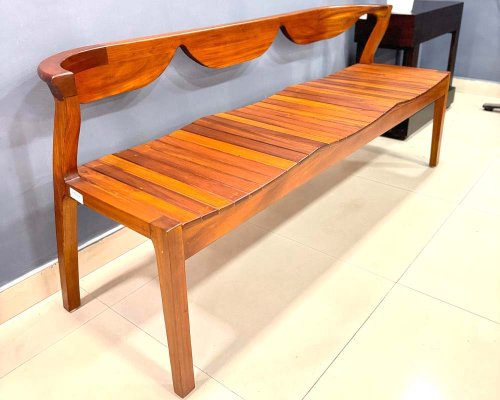 Olive Chair Three Seater (Teak Colour)
