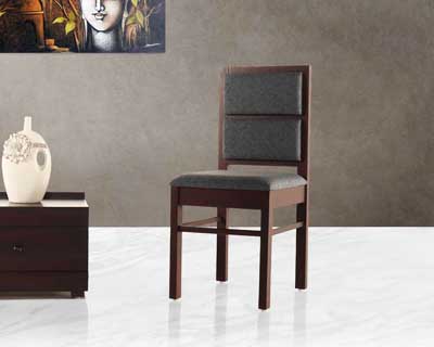 Henley Wooden Dining Chair In Mahogany With Honey Gold Color Matt Finish