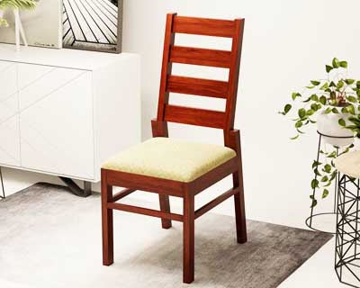 Scatted Dining Chair In Mahogany Matt Finish Teak Color