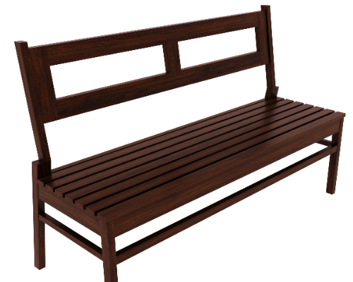 Instead Three Seater Chair [Wall Nut Colour]