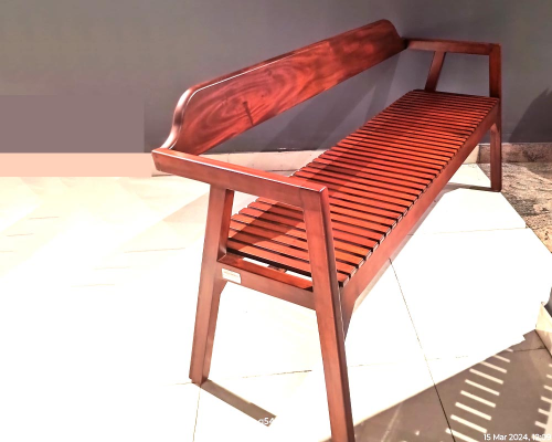 Hand Rest Dining Chair Three Wood[Seat Wood](Choco
