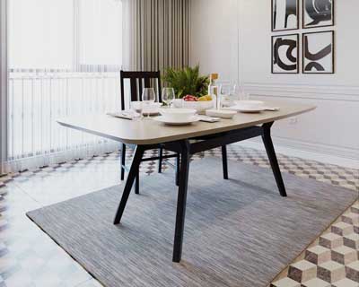 Insteed Stick 6 Seater Dining Table