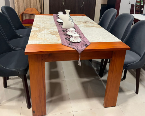 6X3.5 Ones More Table [ 58 X42 Marble Squre]