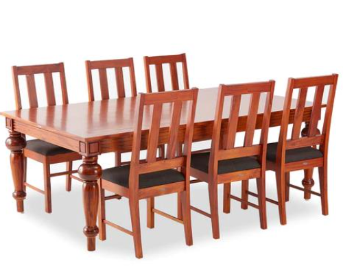 7X3.5 D2 Attractive Table [Top Woodenframe ][Modiz Finish][Teak Color]