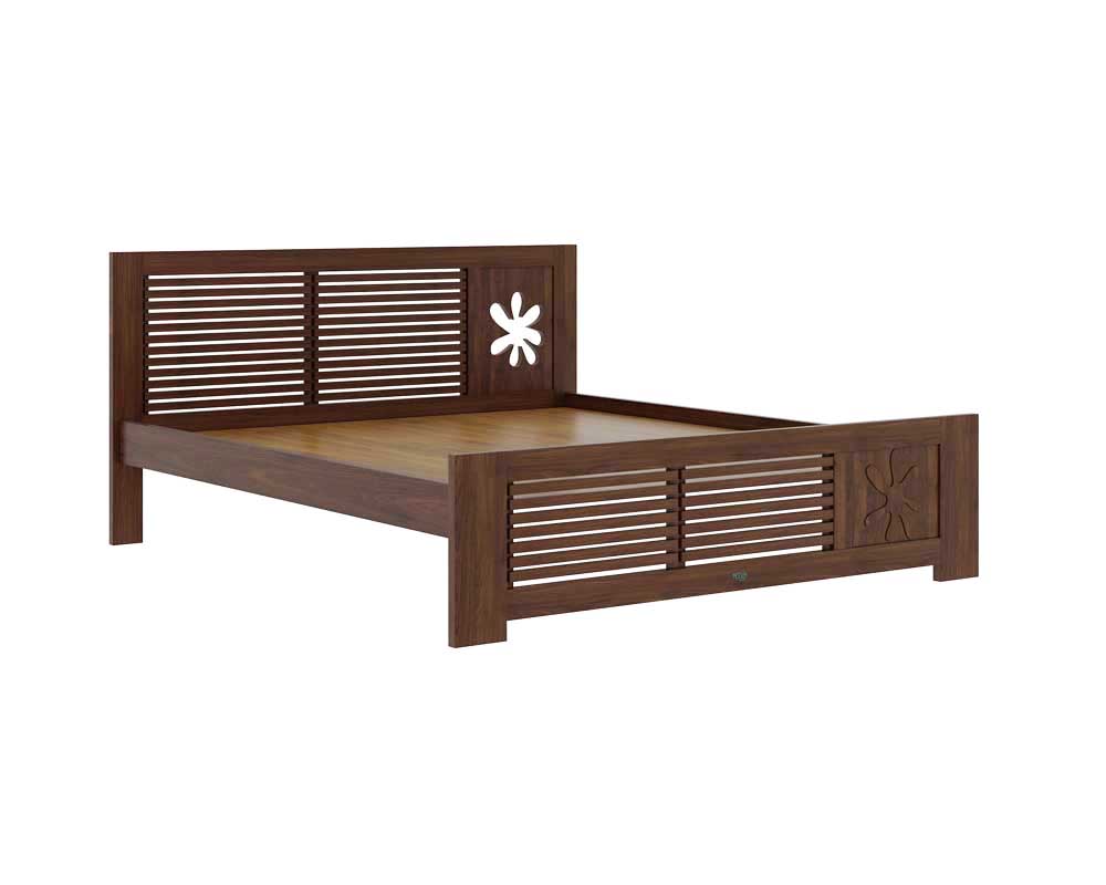 Queen size bed shop teak wood cost