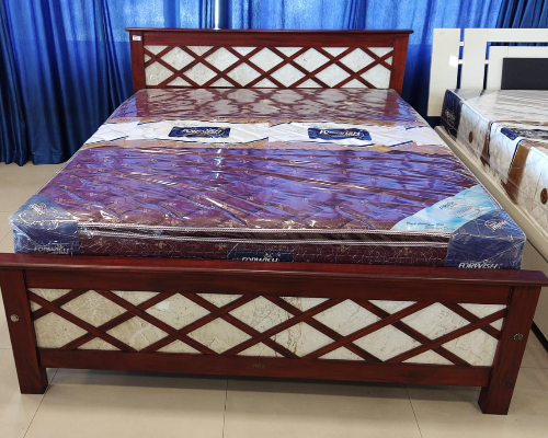 5 Feet Dimond Design Marble Cot
