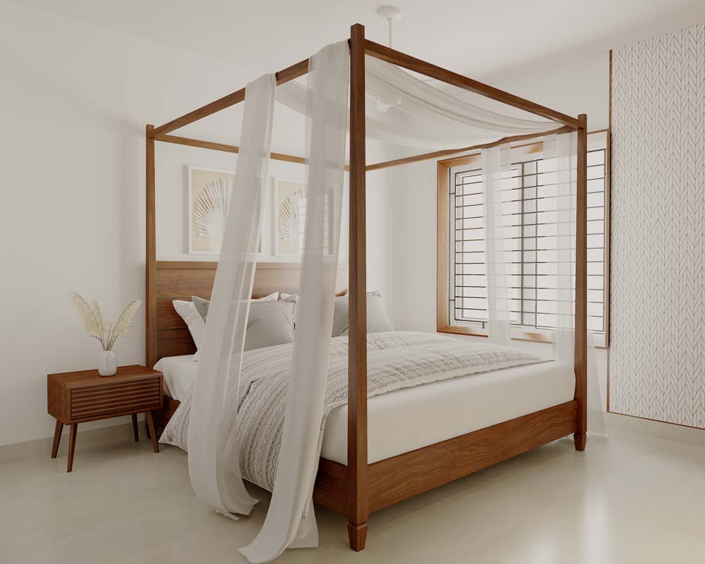 Tarrasa Mahogany Queen Size Cot
