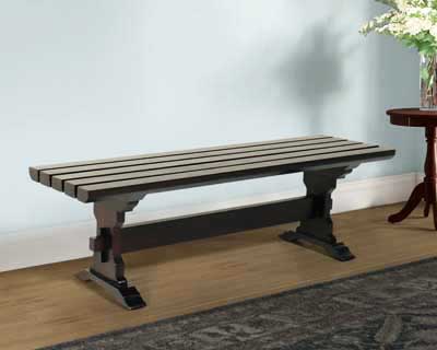 Vikar Bench  Small (Choco Finish)