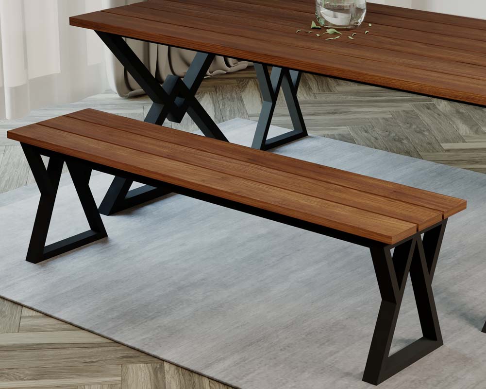 W Mode 3 Seater Bench