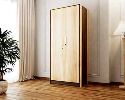 Berlin 2 Door Wardrobe In Engineered Wood Matt Finish