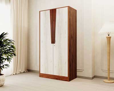 Radic 2 Door Wardrobe In Engineered Wood Matt Finish