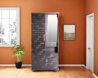 Alyka 2 Door Dressing 3D  Wardrobe
