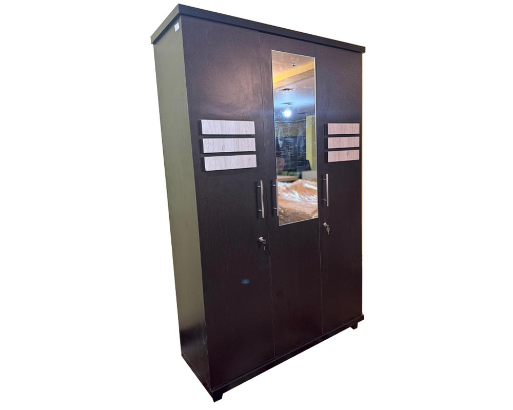 3 Door Wardrobe With Mirror[Vlwr11]