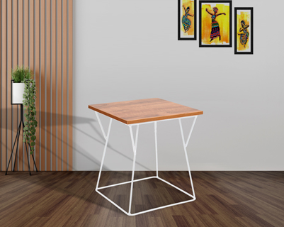 Cape Bed Side Table White Color