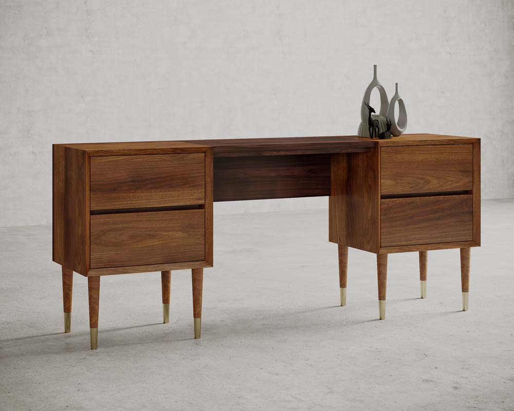 Vigo Mahogany & Teak Study Unit